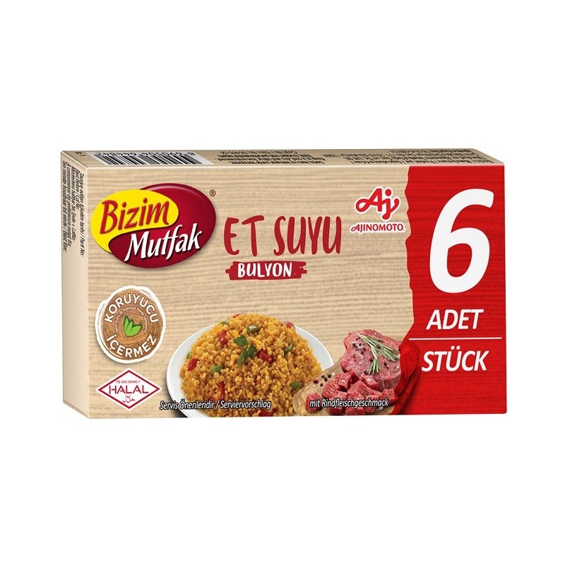 Bouillon de Bœuf Halal Bizim Mutfak - 120 unités