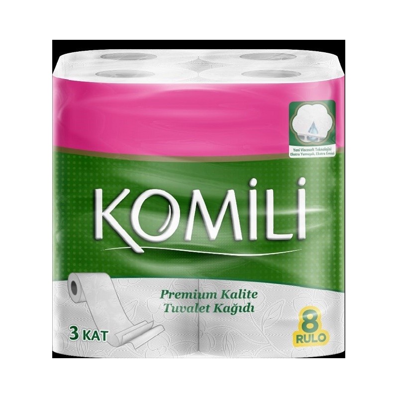 Papier Toilette Halal Komili - 8 Rouleaux de Qualité