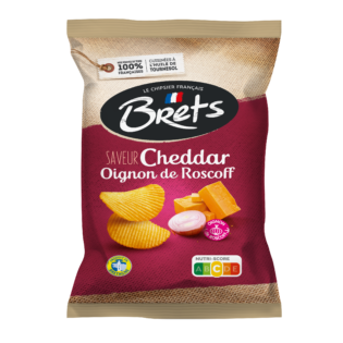 Chips Bret's Cheddar et Oignons - Lot de 10 Pack