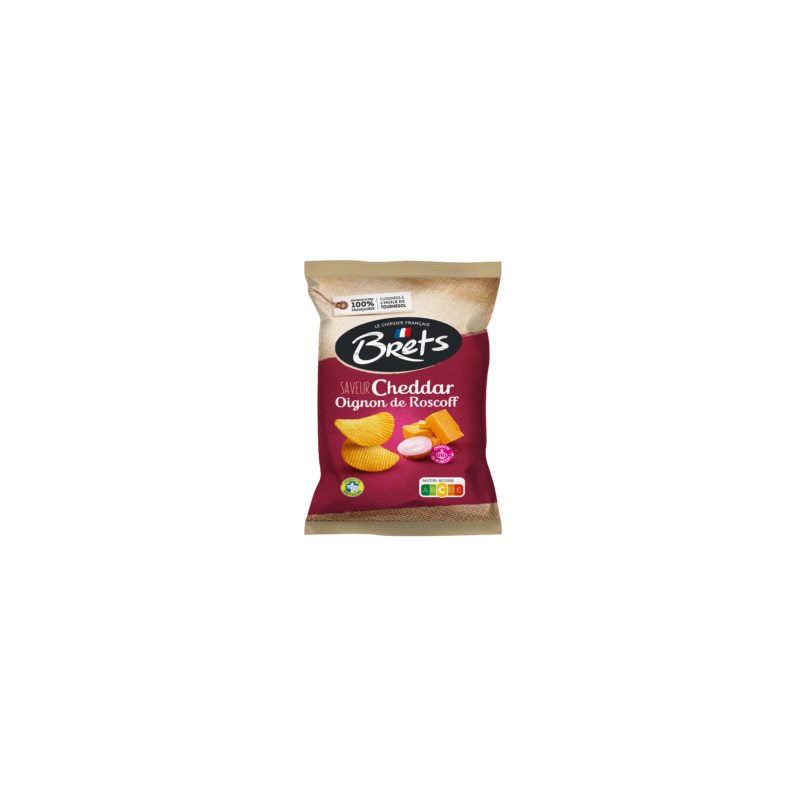 Chips Bret's Cheddar et Oignons - Lot de 10 Pack