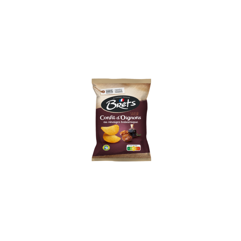 Chips Bret's Oignons Balsamique - Pack de 10 Sachets