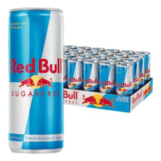 Red Bull Sugar Free - Boisson Énergétique Halal (24 unités)