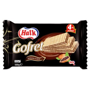 Halk Gofret Kakao 500Gr X12