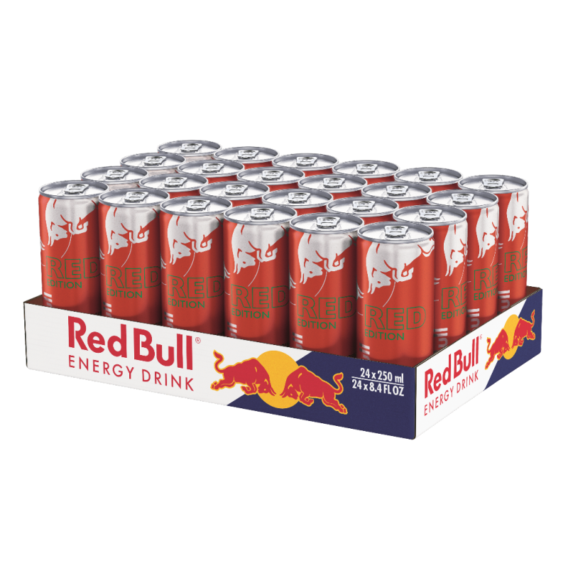 Red Bull Pastèque Edition - Pack de 24 Boissons Énergétiques