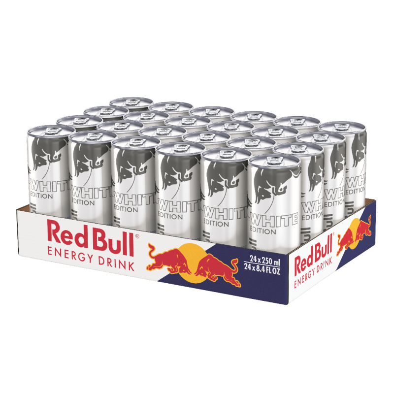 Red Bull White Edition Coco Acai - Boisson Énergétique Halal (24 Pack)