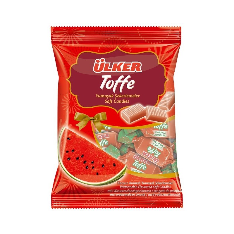 Bonbons Halal Toffe Pastèque de Ülker - 24 unités