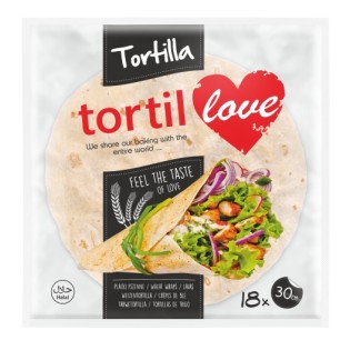 Tortilove Wheat Tortilla 30 Cm (80Grx18)X6(96) New Price