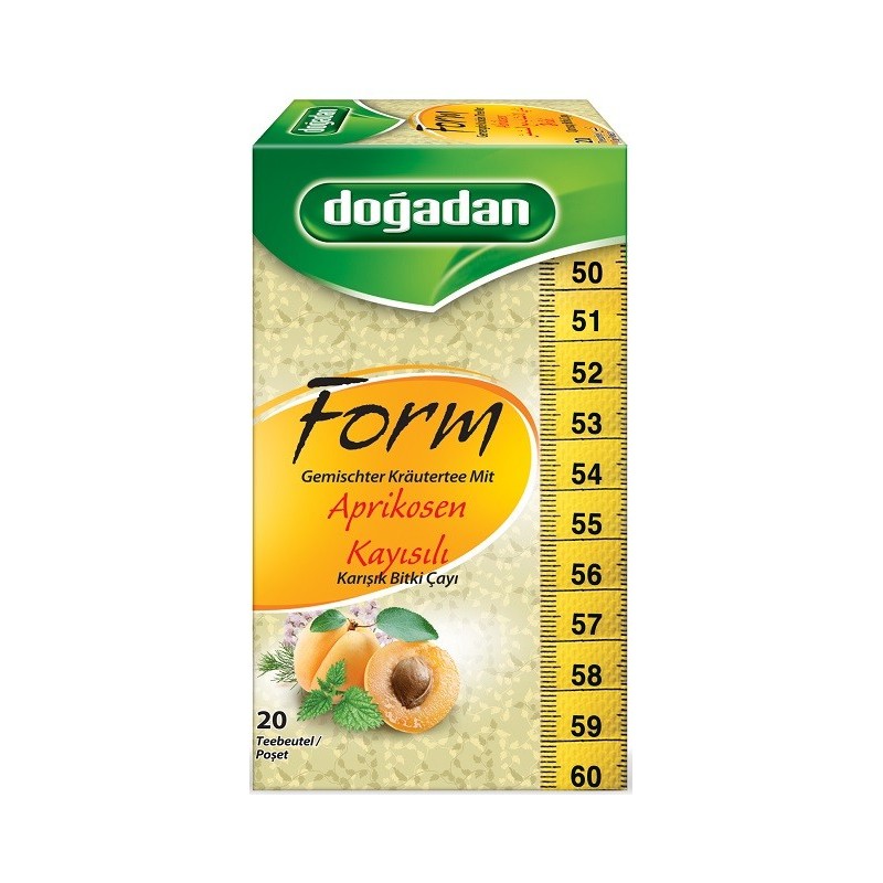 Thé aux Herbes Dogadan Form Abricot - Pack de 12