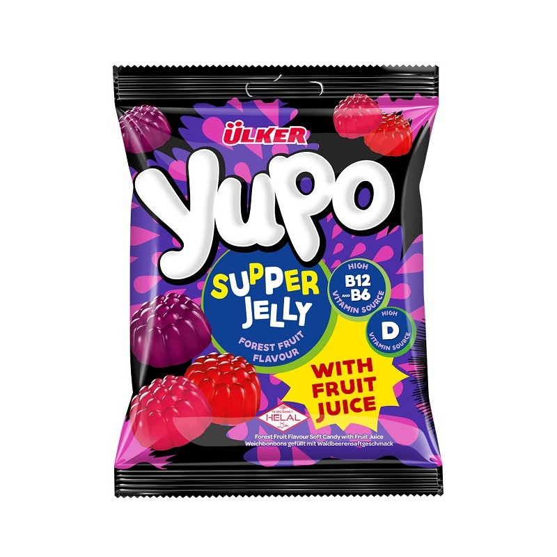 Yupo Supper Jeli B&D Vitaminli Meyve Sulu 64G 24X1 24