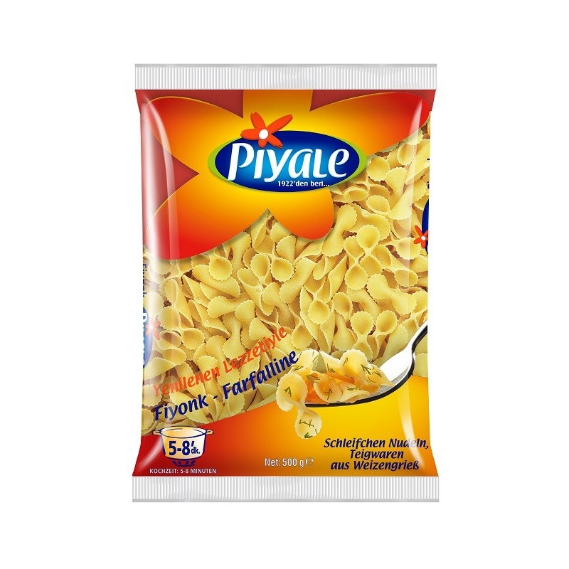 Pâtes Farfallines Piyale Fiyonk Makarna - 20x500g