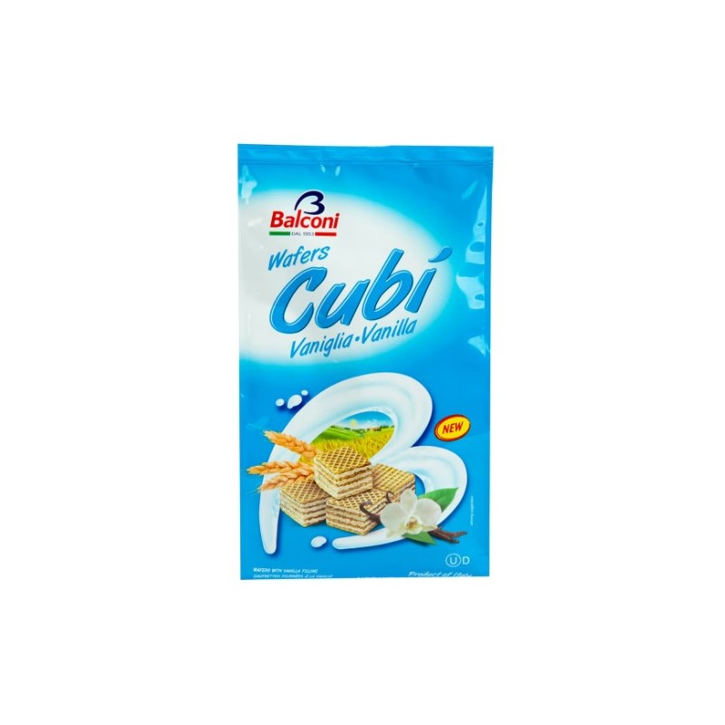 Balconi Wafer Cubi Van Llle 250Gr X10