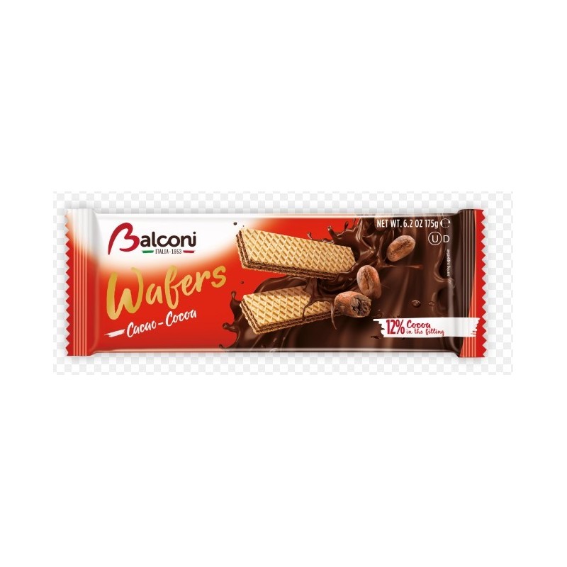 Gaufrettes au cacao Balconi - Pack de 24 pièces