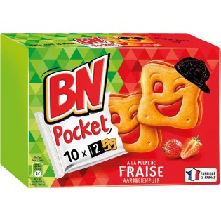 Bn Pocket Gout Fraise 375Gx12