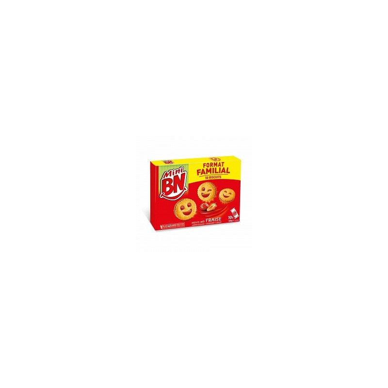 Bn Mini Gout Fraise Familial (10 Pochons) 350Gx8