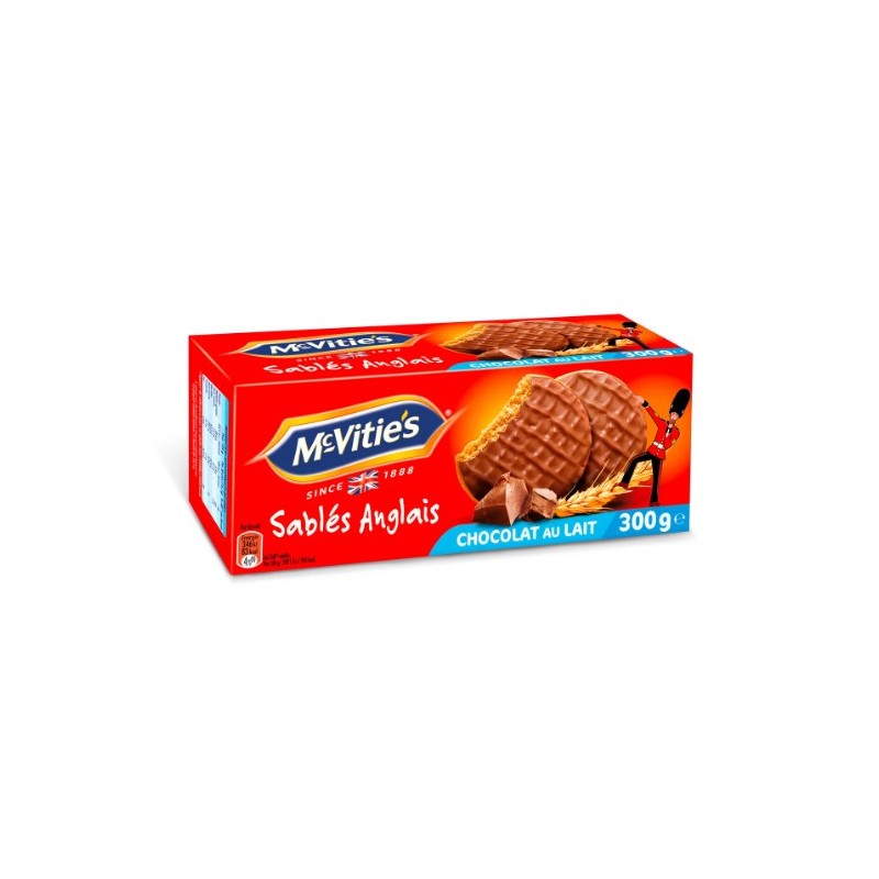 Bn Mc Vitie'S Sable Anglais Chocolat Au Lait 300Gx12