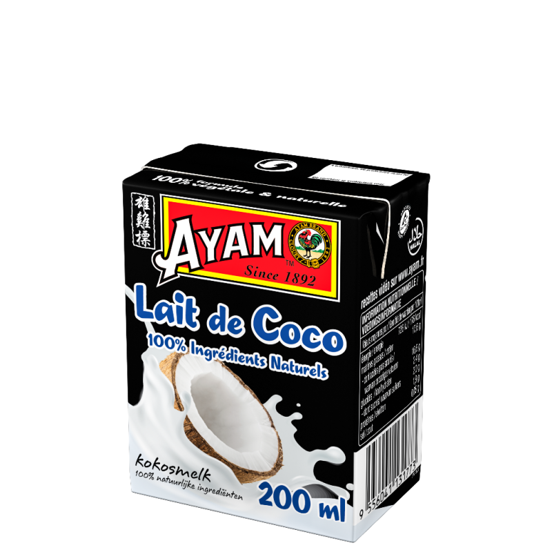 Ayam Lait De Coco 100 % Naturel (Brique) 200Mlx24