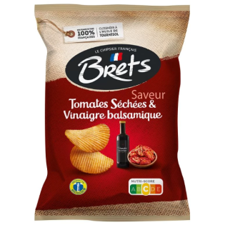 Chips BRETS Saveur Tomate Sèche & Vinaigre Balsamique - Pack de 10 Sachets