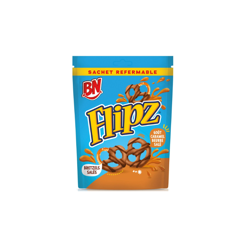 Bn Flipz Chocolat Caramel 90Gx6