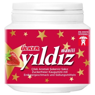 Yildiz Cilekli Sekersiz Sakiz Jar 76G 12X1