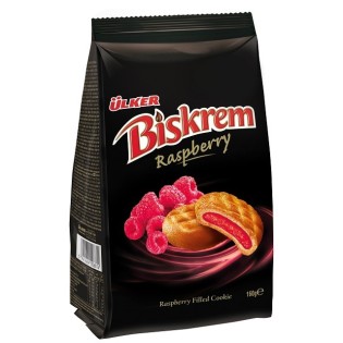 Biskrem Framboise - Biscuits Halal (Lot de 12)