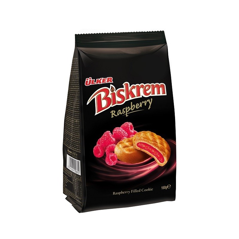 Biskrem Framboise - Biscuits Halal (Lot de 12)