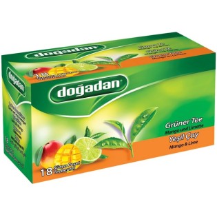 Dogadan Yesil Cay Mango & Lime Bitki Cayi X12