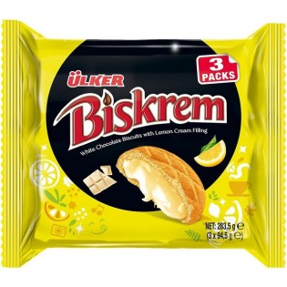 Biskrem Limon Kermali Beyaz Cik. Biskuvi 3X94,5G 8X1 8