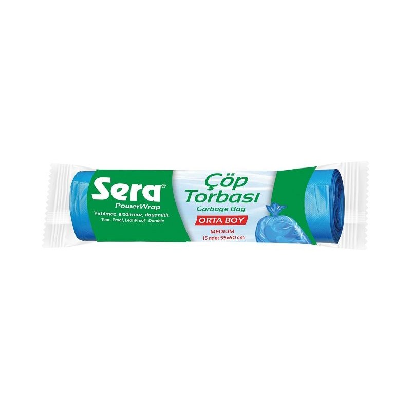 Sera Cop Torbasi Orta Boy 15 Adet 40L-55X60Cmx50