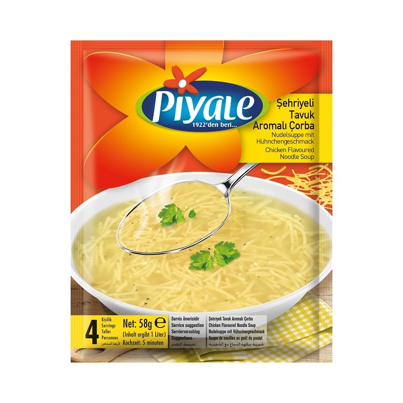 Piyale Chicken Soup With Noodles 58G (12X6 72)