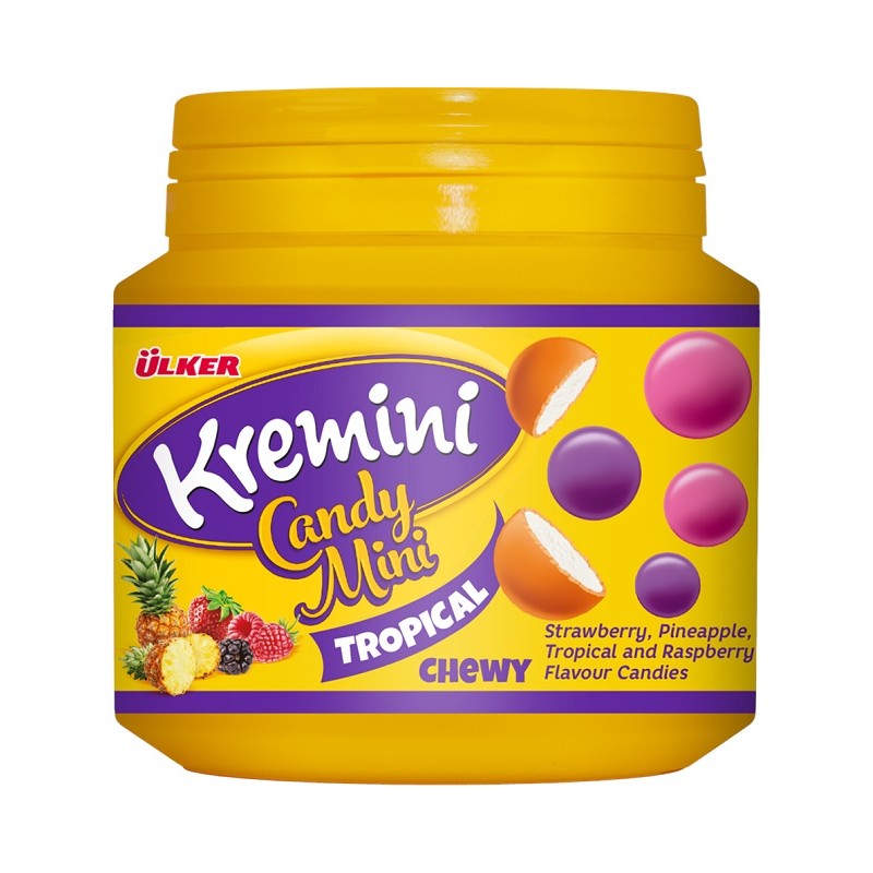 Kremini Candy Mini Tropical Seker Jar 100G (24X1 24)