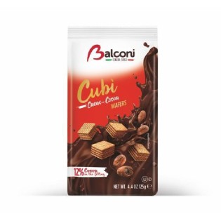 Balconi Wafers Cubi Cacao 125 Grx18