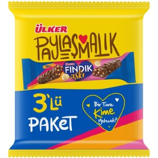 Ulker Findik Aski Cikolata Bar 3X30 Gr 12X1 12