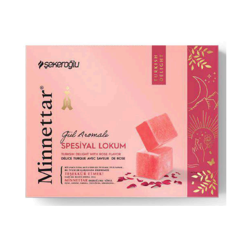 Minnettar Spesiyal (Rose) Gul  Aromali Lokum 300Grx12