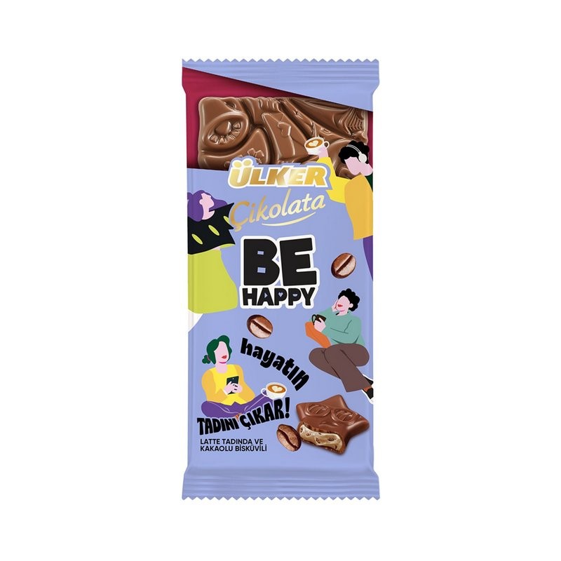 Be Happy Latte Tadinda Kakao Bis.Cikolata 90G 6X8 48