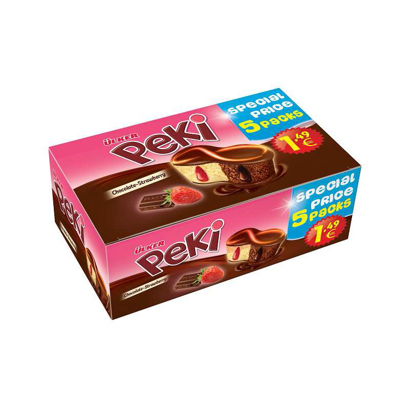 Peki Kek Fraise - Délicieux Cake Fraise Tendre et Moelleux - 1 Produit Halal