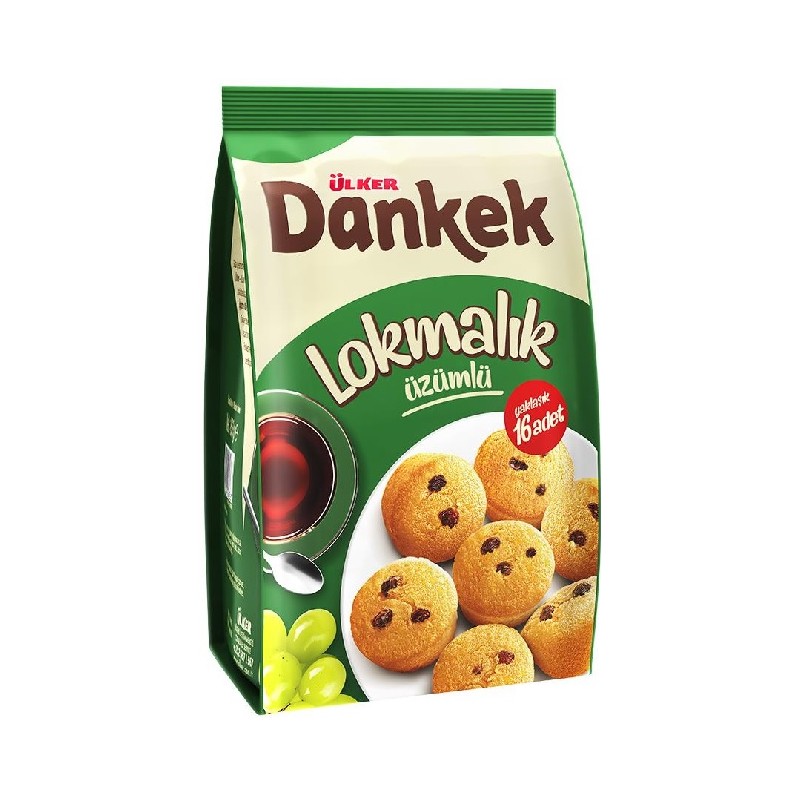 Dankek Lokmalik Raisin   Uzumlu Kek 160G X12