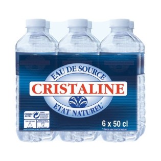 Boîte de 24 bouteilles d'Eau de Source Cristaline - Halal