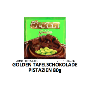 Pack de 36 Tablettes au Chocolat et Pistaches Ulker - Halal