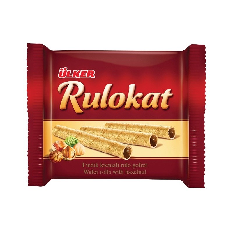 Biscuits Rulokat Gofret à la Crème de Noisette - Halal - Boîte de 24