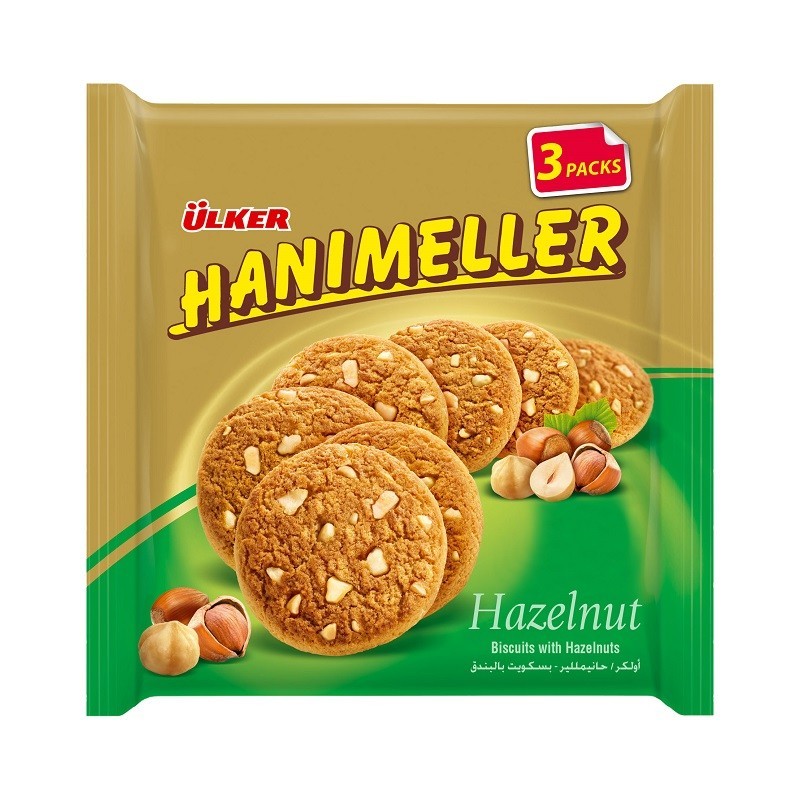 Biscuits Hanimeller Findikli - Savoureux biscuits aux noisettes - Lot de 5