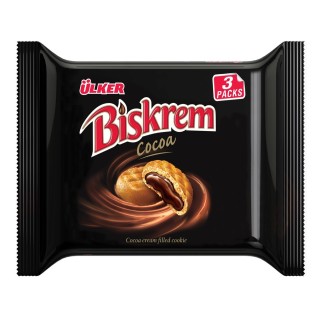 Biscuits fourrés au cacao Biskrem - Lot de 8 boîtes