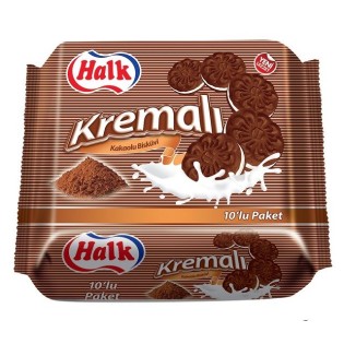 Biscuits Halal Halk à la Crème et Cacao - Lot de 6 - Délicieux et Authentique