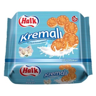 Biscuits Halk Kremali Vanille - Lot de 8