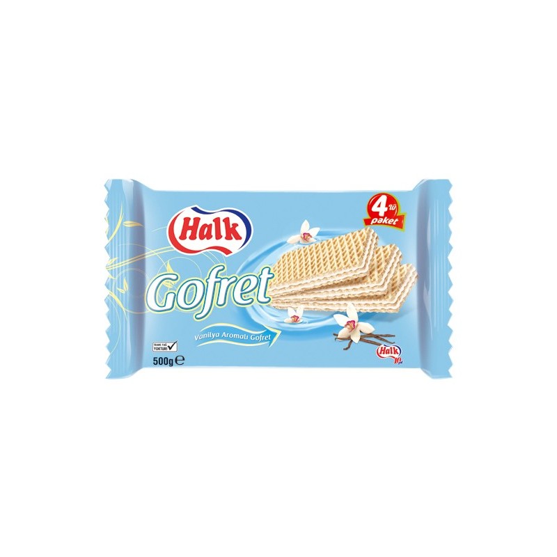 Gaufrettes Vanille Halal Halk - Lot de 12 - Savoureuses