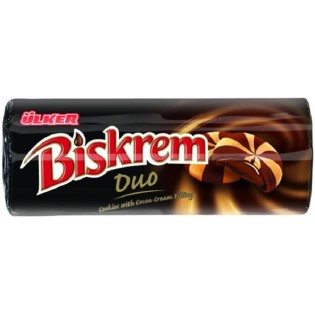 Biscuits BisKrem Duo - Délicieux biscuits chocolatés - Boîte de 24 unités