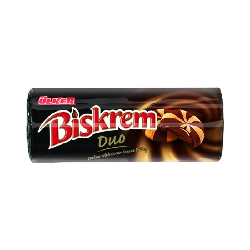 Biscuits BisKrem Duo - Délicieux biscuits chocolatés - Boîte de 24 unités