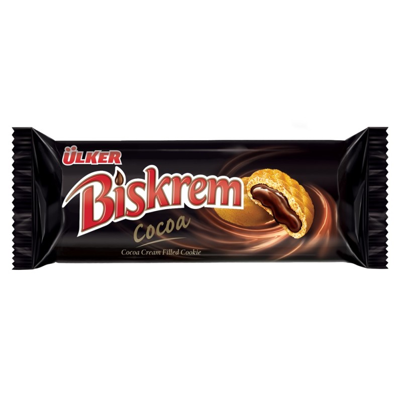 Biskrem Kakao Kremali Biskuvi 100G X18