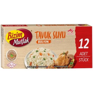 Bouillon de Poulet Bizim Mutfak - Pack de 12 : Saveur Authentique du Poulet Halal