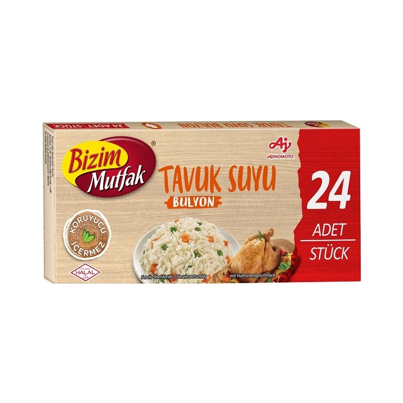 Bouillon de Poulet Halal - Bizim Mutfak (48 unités)