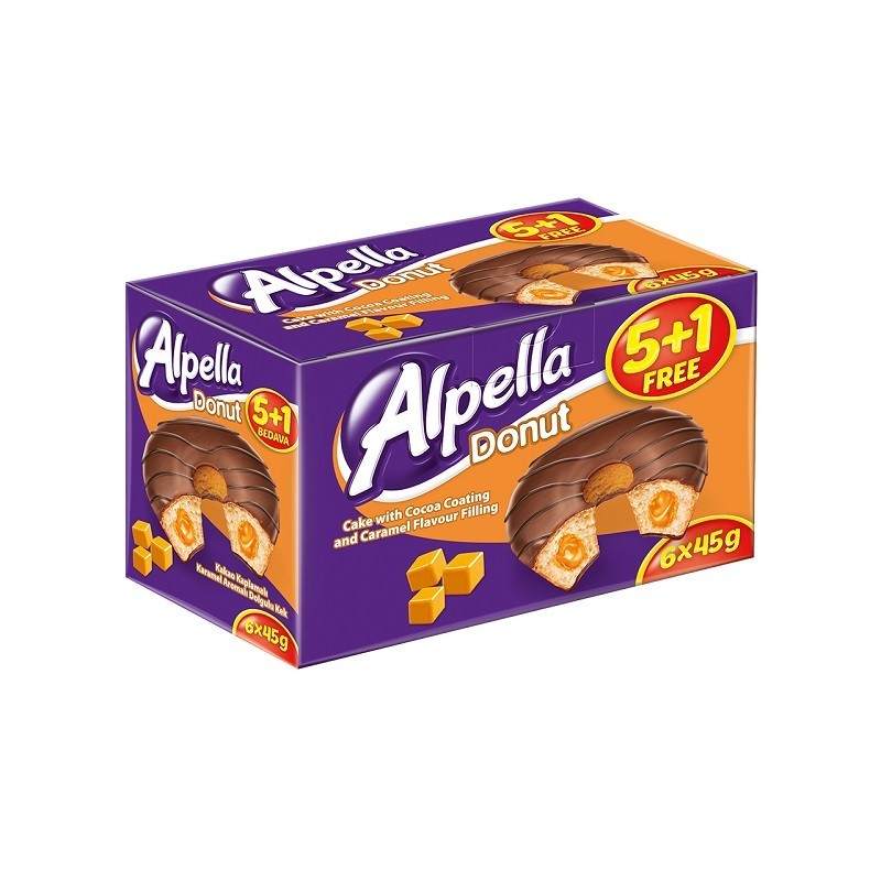 Alpella Donut Caramel Crème - Biscuit Halal